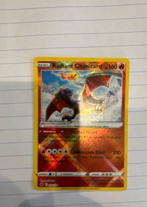 Radiant Charizard, graded 9.0