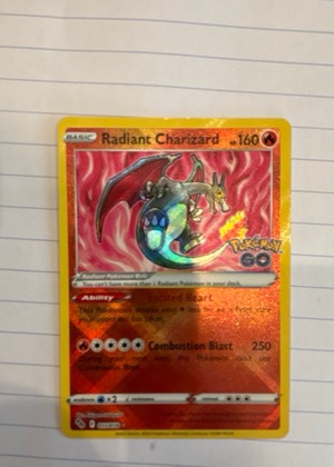 Radiant Charizard, graded 9.0