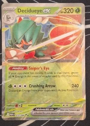 Decidueye ex - 012/088 graded 9