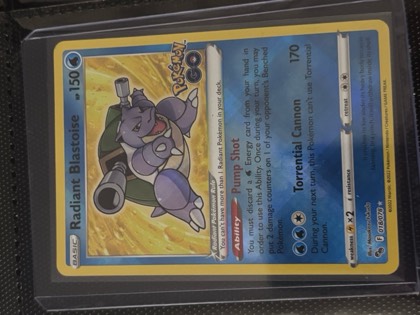 Radiant Blastoise graded 6 & below