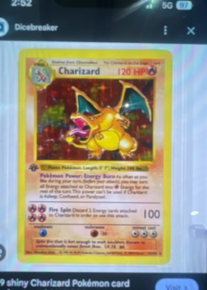 Charizard, graded 8.0