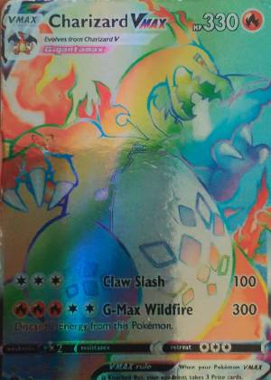 Charizard VMAX (Secret), graded 7.5