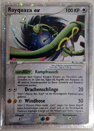 Rayquaza ex, graded 7.5