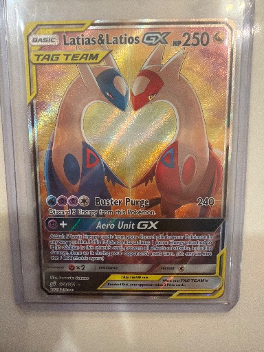 Latias & Latios GX (Alternate Full Art), graded 9.0