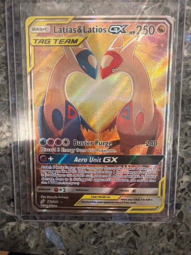 Latias & Latios GX (Alternate Full Art), graded 9.5