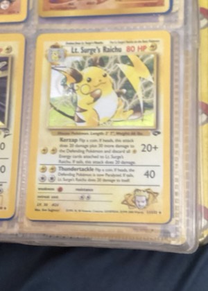 Lt. Surge's Raichu graded 8