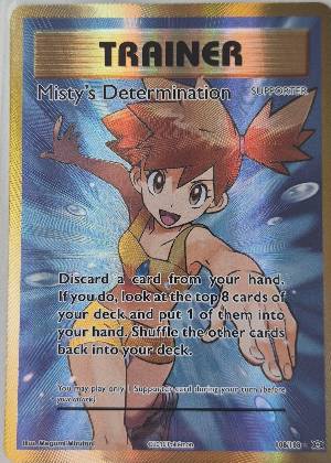 Misty's Determination (Full Art), graded 9.0