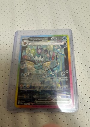 Vaporeon ex, graded 9.0