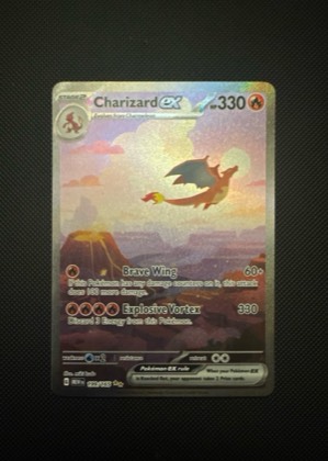 Charizard ex, graded 9.0