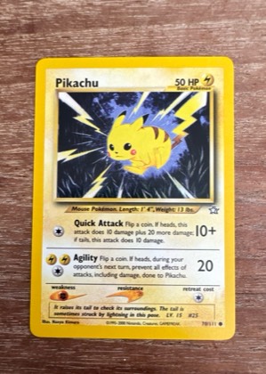 Pikachu, graded 9.0