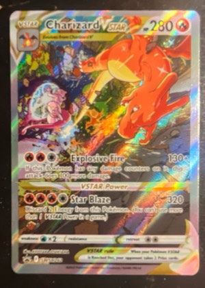 Charizard V (Alternate Full Art), graded 9.0