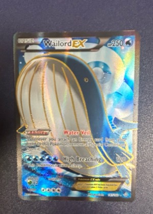 Wailord EX (147 Full Art), graded 8.0