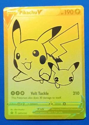 Pikachu V - SWSH145 graded 8