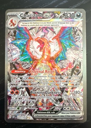 Charizard ex, graded 9.0