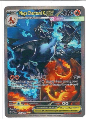 Mega Charizard X ex, graded 8.0