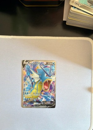 Gyarados V (Full Art), graded 9.0
