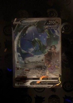Rayquaza V (Alternate Full Art), graded 8.0