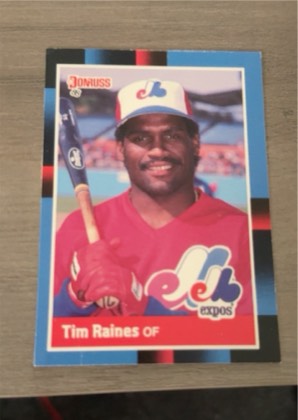 Tim Raines, graded 8.5