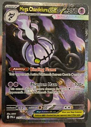 Mega Chandelure ex, graded 9.0