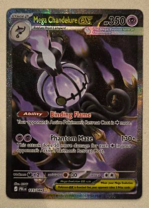 Mega Chandelure ex, graded 9.0