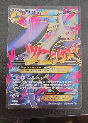 M Latios EX (102 Full Art), graded 8.0