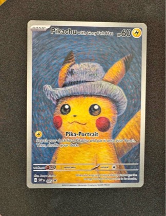 Pikachu with Grey Felt Hat graded 9.5