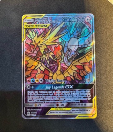 Moltres & Zapdos & Articuno GX, graded 9.0