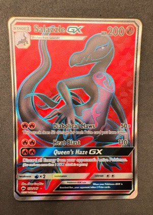 Salazzle GX (Full Art), graded 9.0