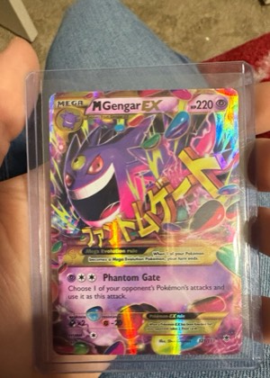 M Gengar EX (121 Secret Rare), graded 7.5