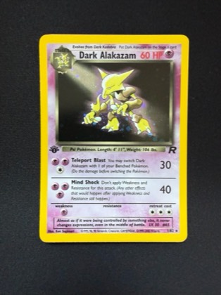 Dark Alakazam, graded 9.0