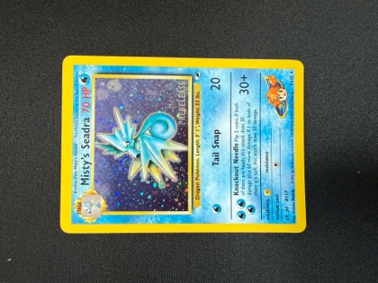 Misty's Seadra (Prerelease), graded 9.5