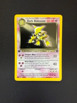 Dark Alakazam, graded 9.0