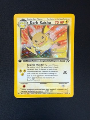 Dark Raichu, graded 9.5