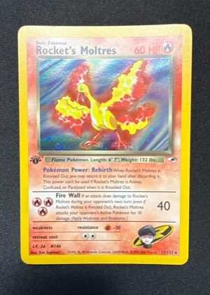Rocket's Moltres, graded 9.5