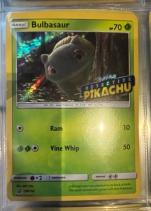 Bulbasaur - SM198 (Detective Pikachu Stamped), graded 8.5