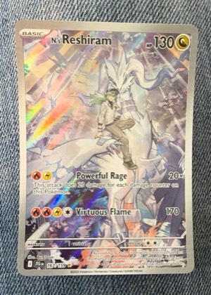 N's Reshiram, graded 9.5