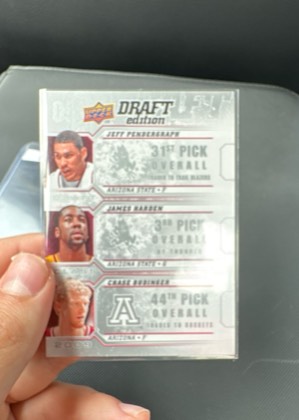 Jeff Pendergraph / James Harden / Chase Budinger, graded 7.5