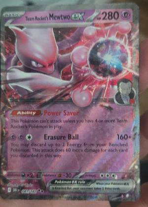 Team Rocket's Mewtwo ex - 081/182 graded 8