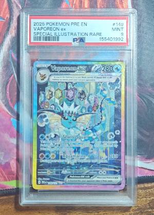 Vaporeon ex graded 9