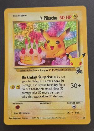 ______'s Pikachu, graded 9.5