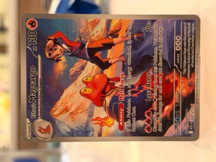 Ethan's Magcargo, graded 9.5