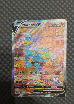Machamp V (Alternate Full Art), graded 8.0