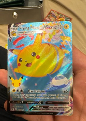 Flying Pikachu VMAX, graded 9.5