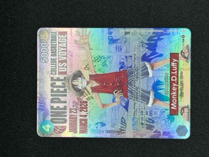 Monkey.D.Luffy (055) (College Basketball US Voyage), graded 9.0