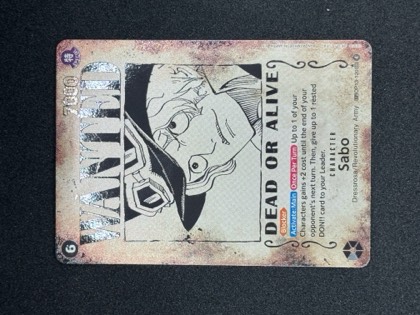 Sabo (120) (Wanted Poster), graded 9.0