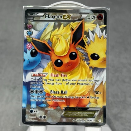 Flareon EX (Full Art), graded 8.5