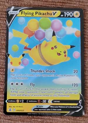 Flying Pikachu V, graded 8.0