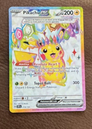Pikachu ex, graded 9.5