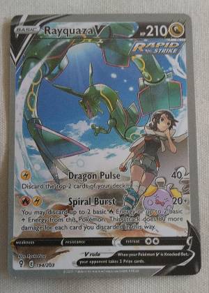 Rayquaza V (Alternate Full Art), graded 6.5
