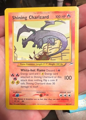 Shining Charizard, graded 2.5